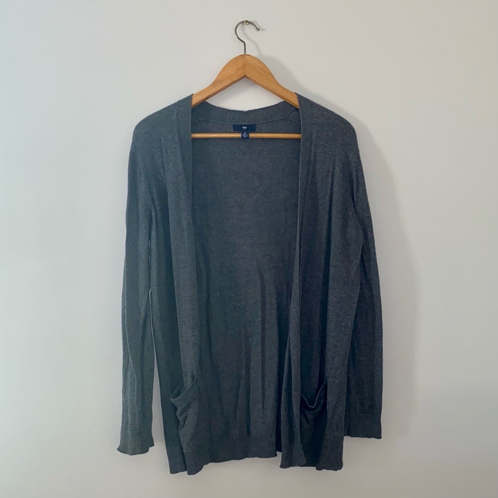 Basic Gray Cardigan - image 1